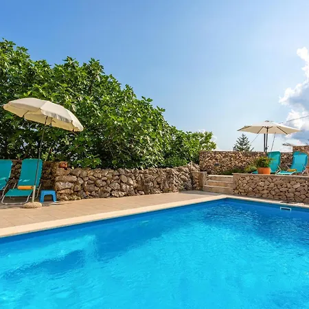 In Krk With Outdoor Swimming Pool Garica